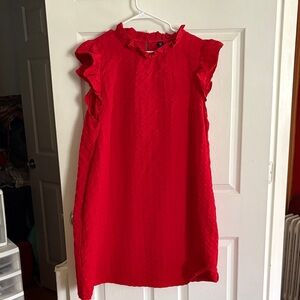 SHEIN Vibrant Red Casual Dress